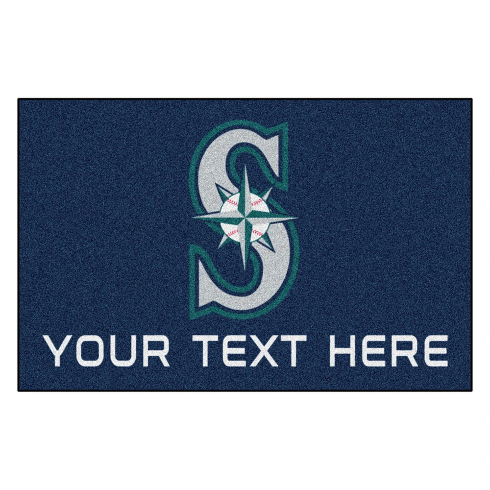 Seattle Mariners 19'' x 30'' Personalized Accent Rug