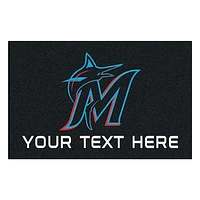 Miami Marlins 19'' x 30'' Personalized Accent Rug