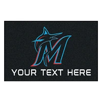 Miami Marlins 19'' x 30'' Personalized Accent Rug
