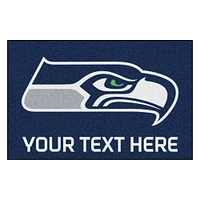 Seattle Seahawks 19'' x 30'' Personalized Accent Rug