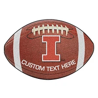 Illinois Fighting Illini 22'' x 35'' Personalized Football Mat
