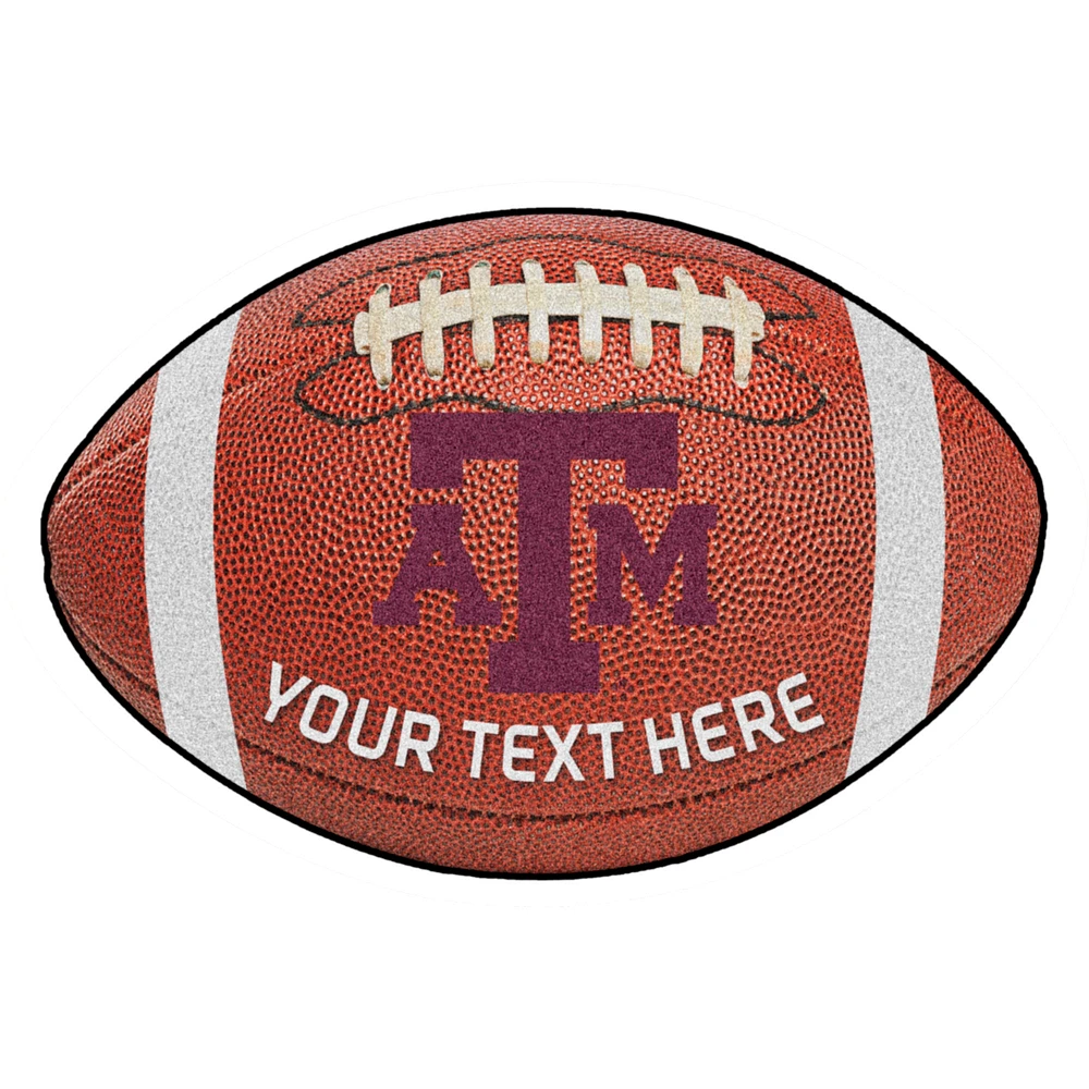 Texas A&M Aggies 22'' x 35'' Personalized Football Mat