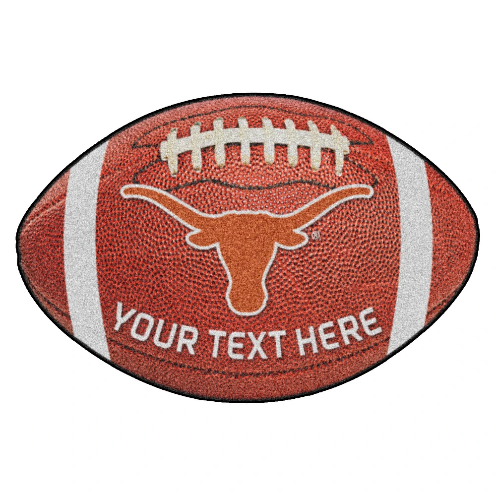 Texas Longhorns 22'' x 35'' Personalized Football Mat