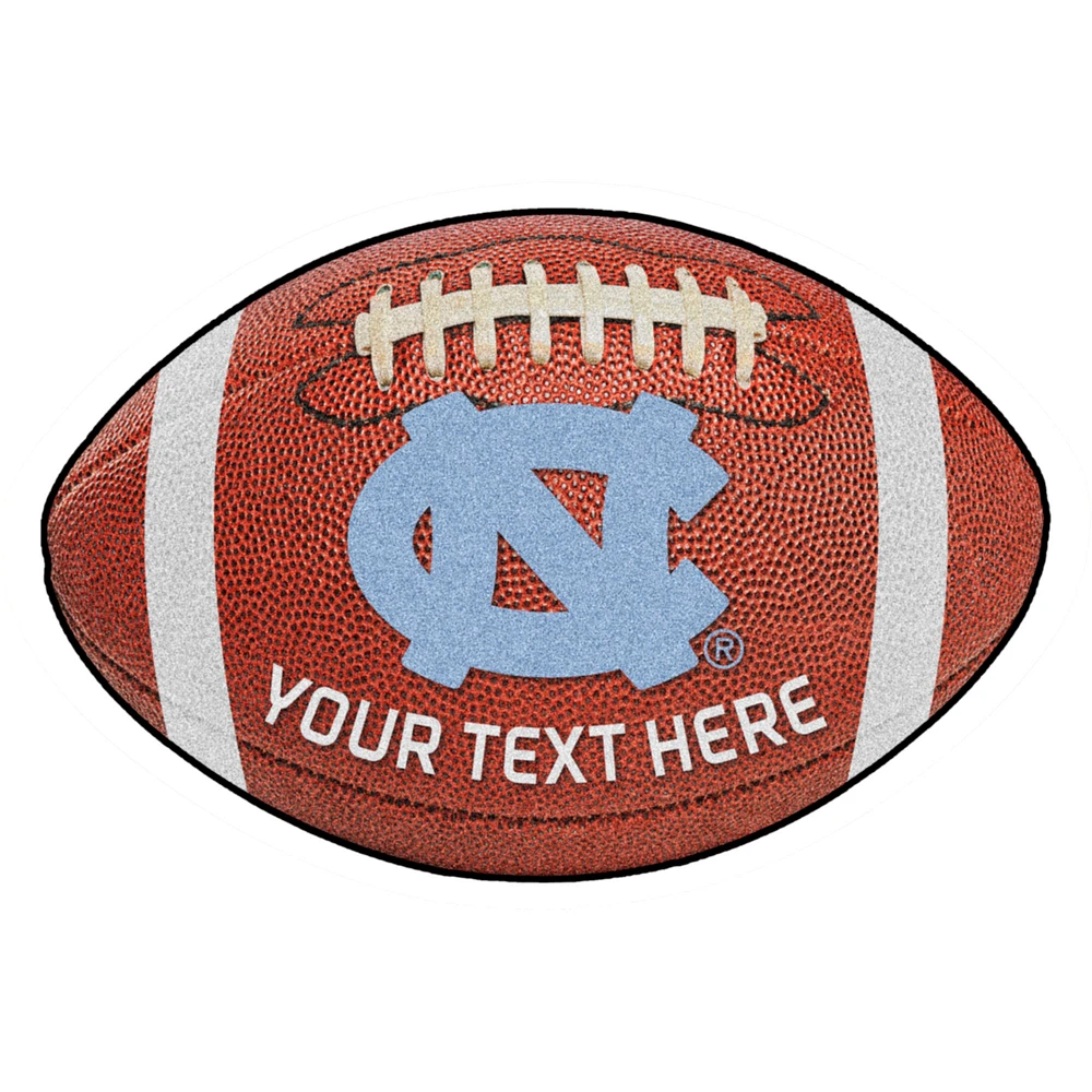 North Carolina Tar Heels 22'' x 35'' Personalized Football Mat
