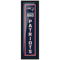 New England Patriots - 6'' x 22'' Established Framed Art