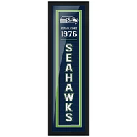 Seattle Seahawks - 6'' x 22'' Established Framed Art