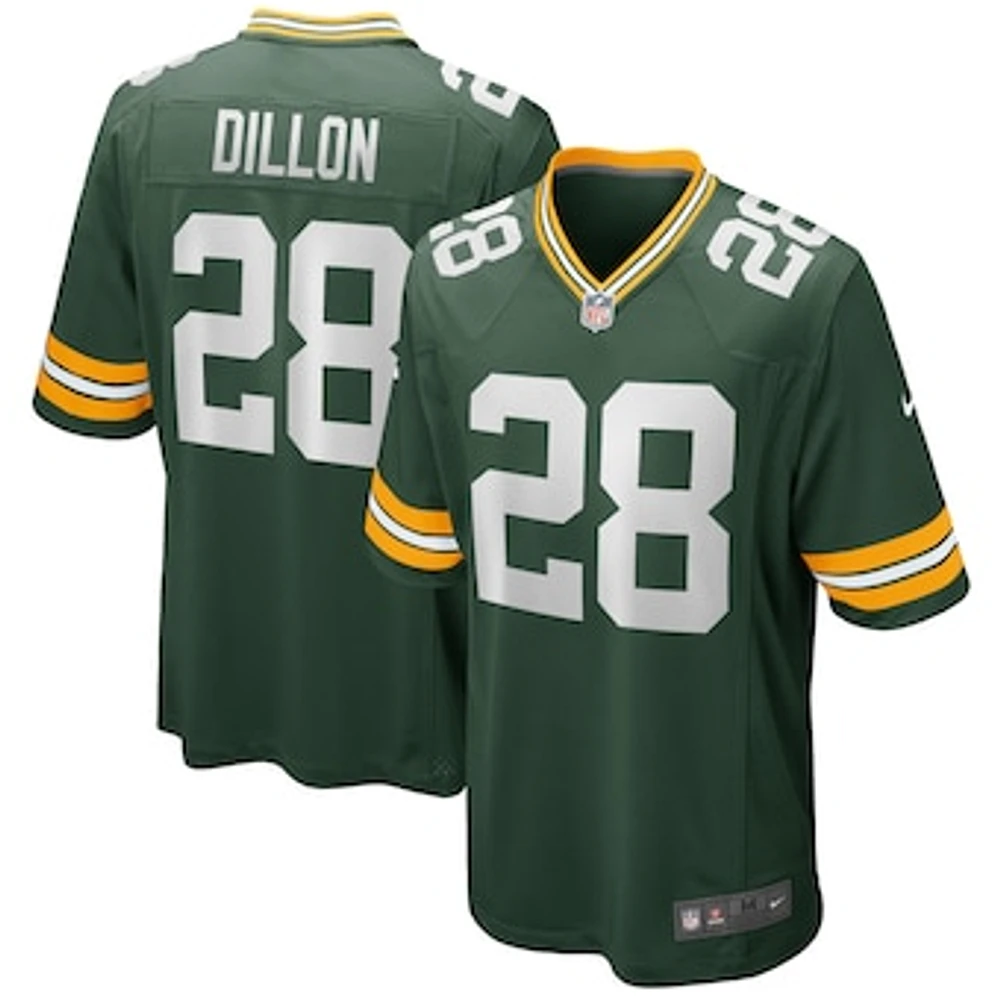 Men's Nike AJ Dillon Green Bay Packers Game Player Jersey