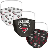 Adult Fanatics D.C. United All Over Logo Face Covering 3-Pack