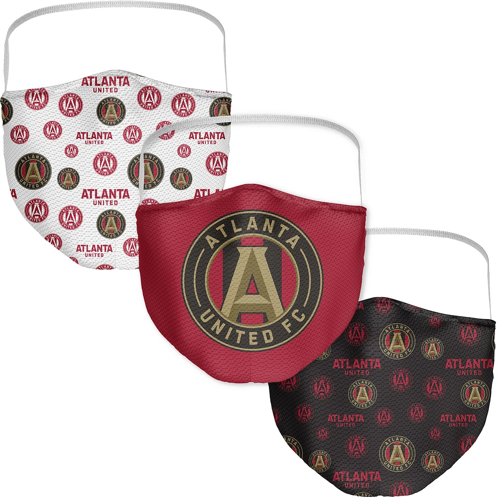 Adult Fanatics Atlanta United FC All Over Logo Face Covering 3-Pack