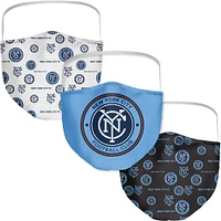 Adult Fanatics New York City FC All Over Logo Face Covering 3-Pack