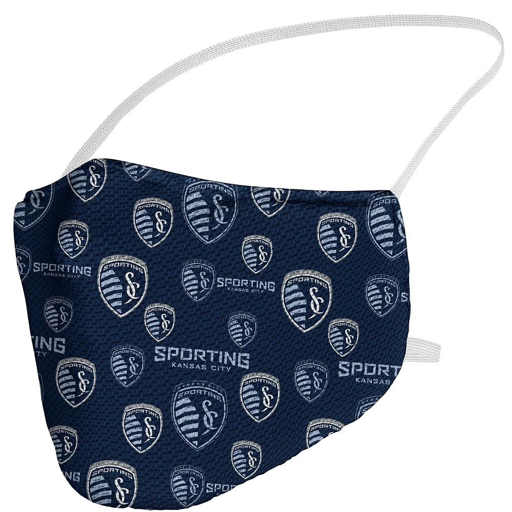 Adult Fanatics Sporting Kansas City All Over Logo Face Covering