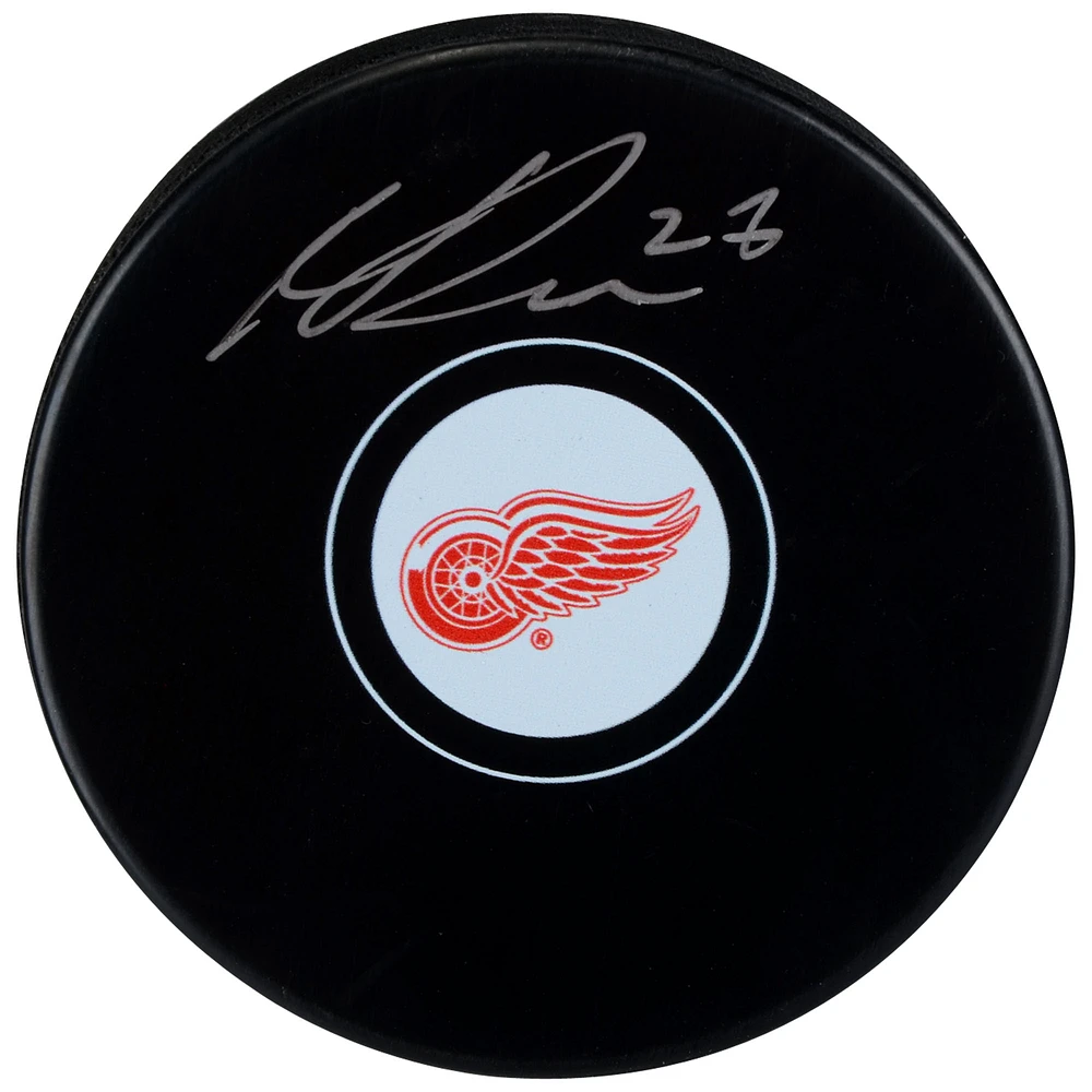 Michael Rasmussen Detroit Red Wings Autographed Hockey Puck