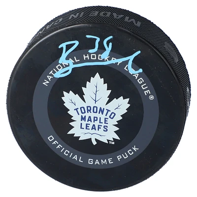 Rasmus Sandin Toronto Maple Leafs Autographed 2019 Model Official Game Puck