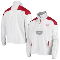 Men's Columbia White Oklahoma Sooners Santa Ana Anorak Quarter-Zip Jacket