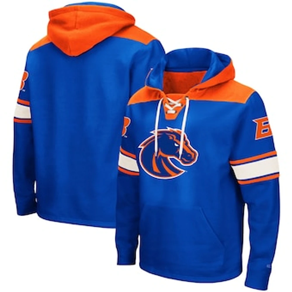 Men's Colosseum Royal Boise State Broncos 2.0 Lace-Up Pullover Hoodie