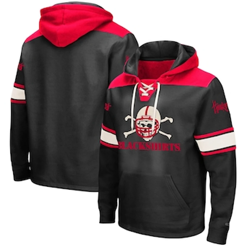 Men's Colosseum Nebraska Huskers 2.0 Lace-Up Pullover Hoodie