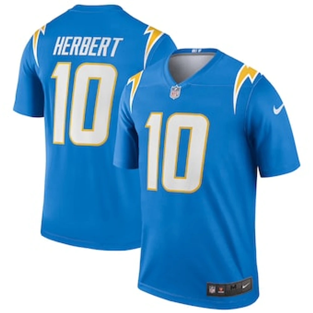 Men's Nike Justin Herbert Powder Blue Los Angeles Chargers Team Legend Player Performance Top