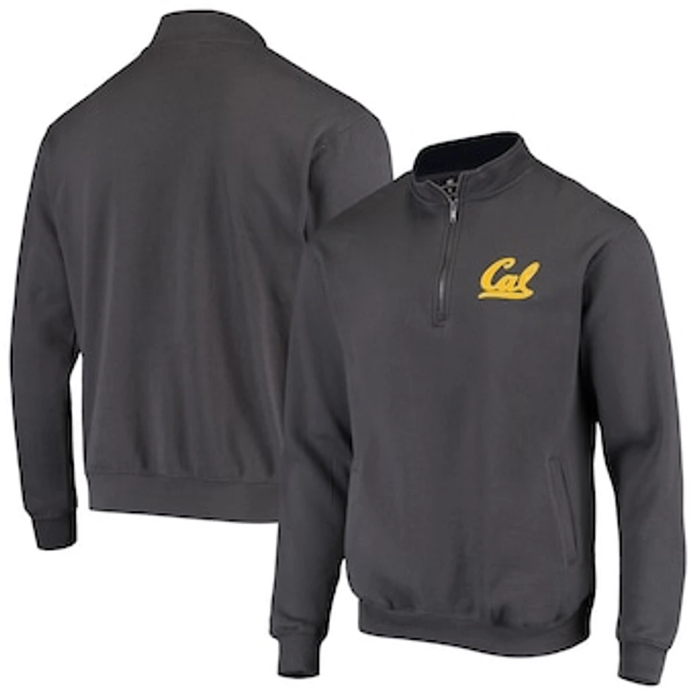 Men's Colosseum Charcoal Cal Bears Tortugas Logo Quarter-Zip Jacket