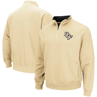 Men's Colosseum Gold UCF Knights Tortugas Logo Quarter-Zip Jacket