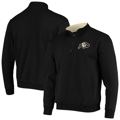 Men's Colosseum Black Colorado Buffaloes Tortugas Logo Quarter-Zip Jacket