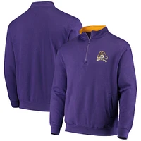 Men's Colosseum Purple ECU Pirates Tortugas Logo Quarter-Zip Jacket