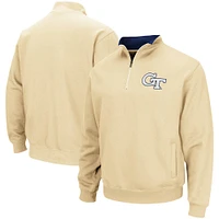 Men's Colosseum Gold Georgia Tech Yellow Jackets Tortugas Logo Quarter-Zip Pullover Jacket