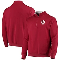 Men's Colosseum Crimson Indiana Hoosiers Tortugas Logo Quarter-Zip Jacket