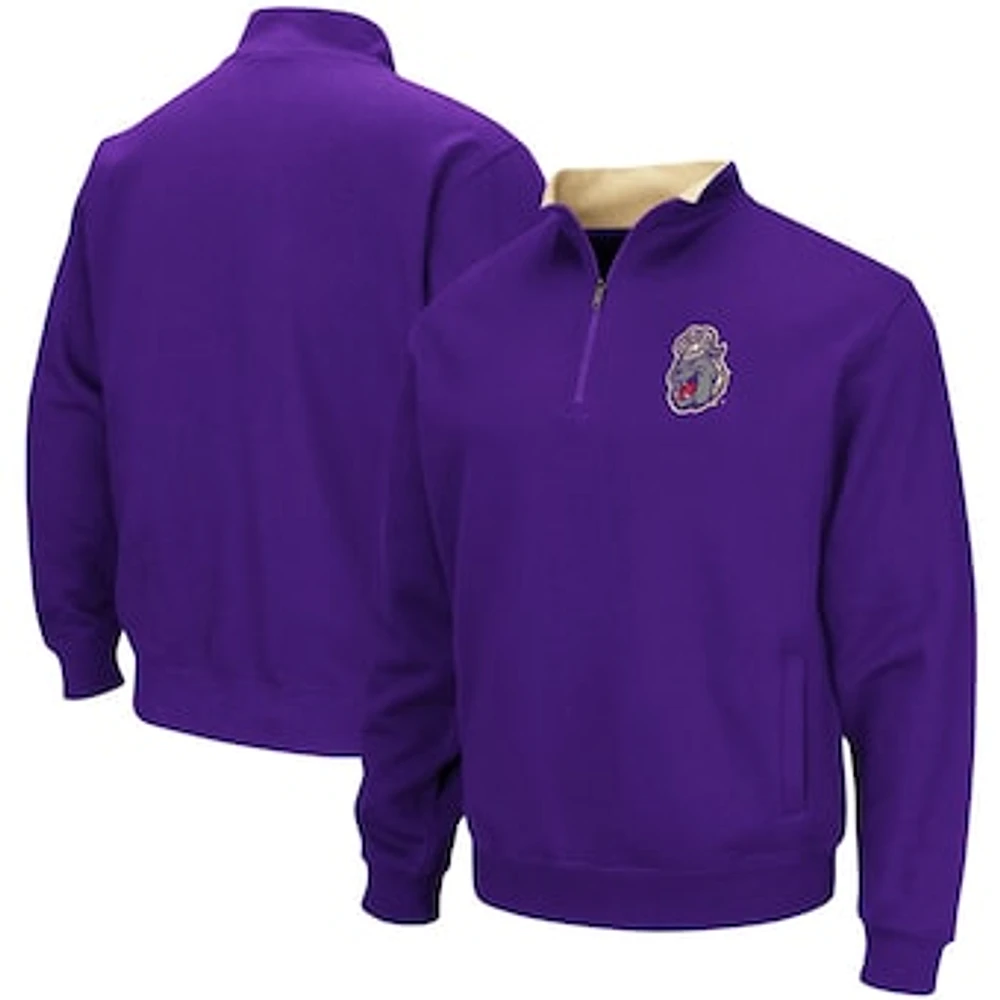 Men's Colosseum Purple James Madison Dukes Tortugas Logo Quarter-Zip Jacket