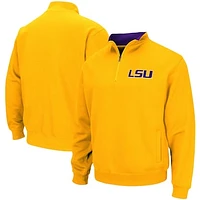 Men's Colosseum Gold LSU Tigers Tortugas Logo Quarter-Zip Jacket