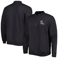 Men's Colosseum Charcoal Ole Miss Rebels Tortugas Logo Quarter-Zip Jacket