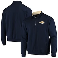 Men's Colosseum Navy Montana State Bobcats Tortugas Logo Quarter-Zip Jacket