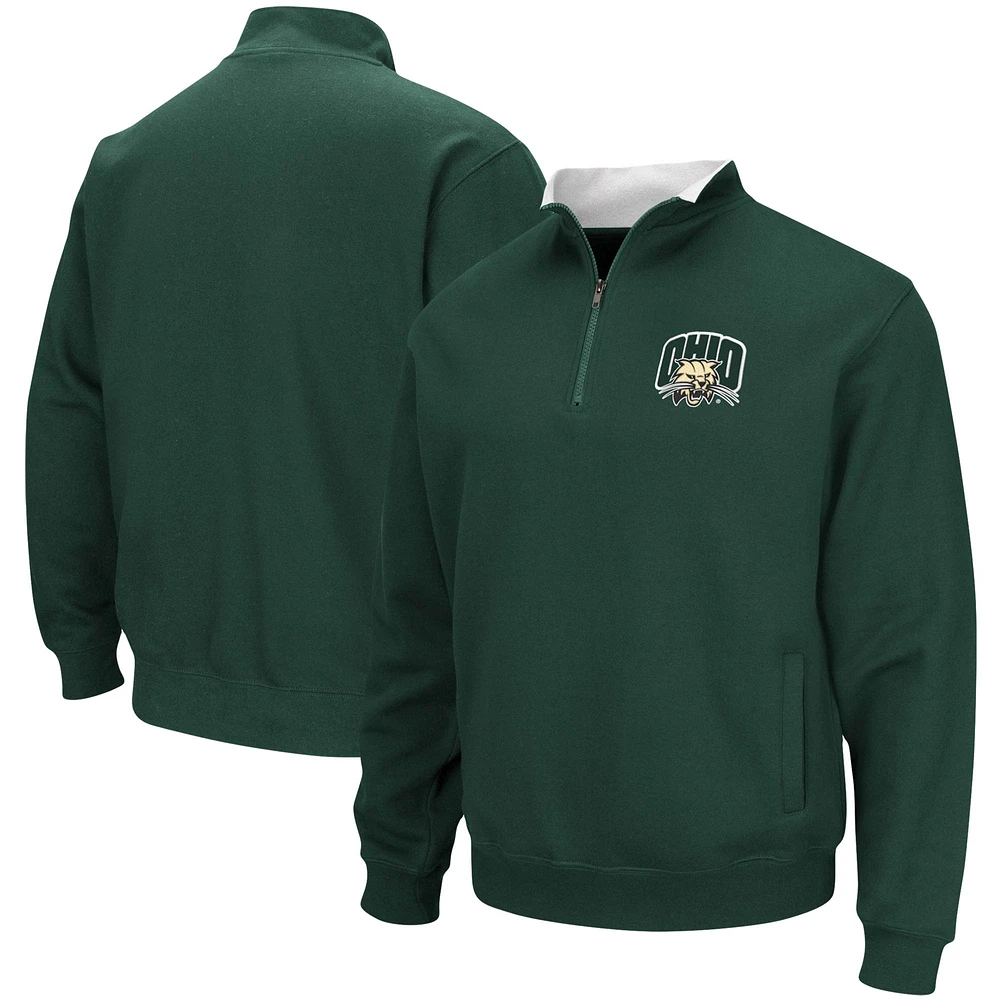 Men's Colosseum Ohio Bobcats Tortugas Logo Quarter-Zip Jacket