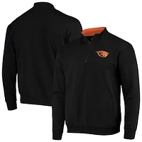 Men's Colosseum Black Oregon State Beavers Tortugas Logo Quarter-Zip Jacket