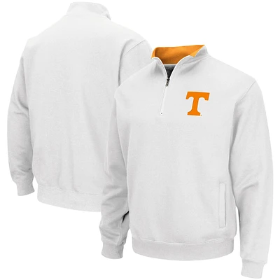 Men's Colosseum White Tennessee Volunteers Tortugas Logo Quarter-Zip Jacket