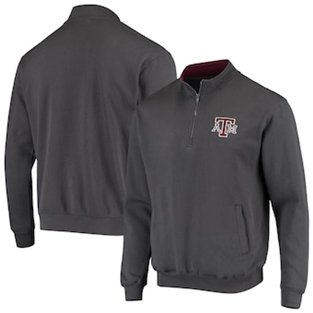 Men's Colosseum Charcoal Texas A&M Aggies Tortugas Logo Quarter-Zip Jacket