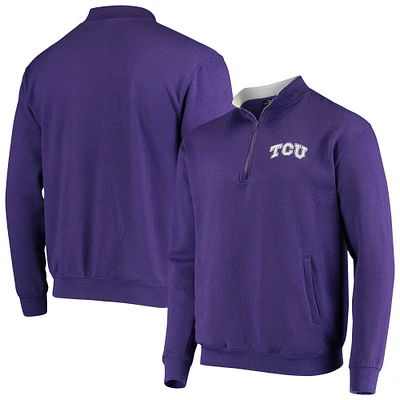 Men's Colosseum TCU Horned Frogs Tortugas Logo Quarter-Zip Jacket