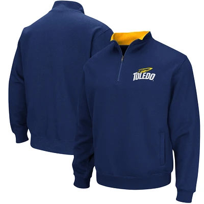 Men's Colosseum Navy Toledo Rockets Tortugas Logo Quarter-Zip Jacket