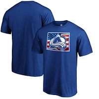 Men's Royal Colorado Avalanche NHL Banner State T-Shirt