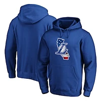 Men's Royal Los Angeles Lakers Banner State Pullover Hoodie