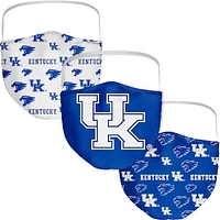 Adult Fanatics Kentucky Wildcats All Over Logo Face Covering 3-Pack