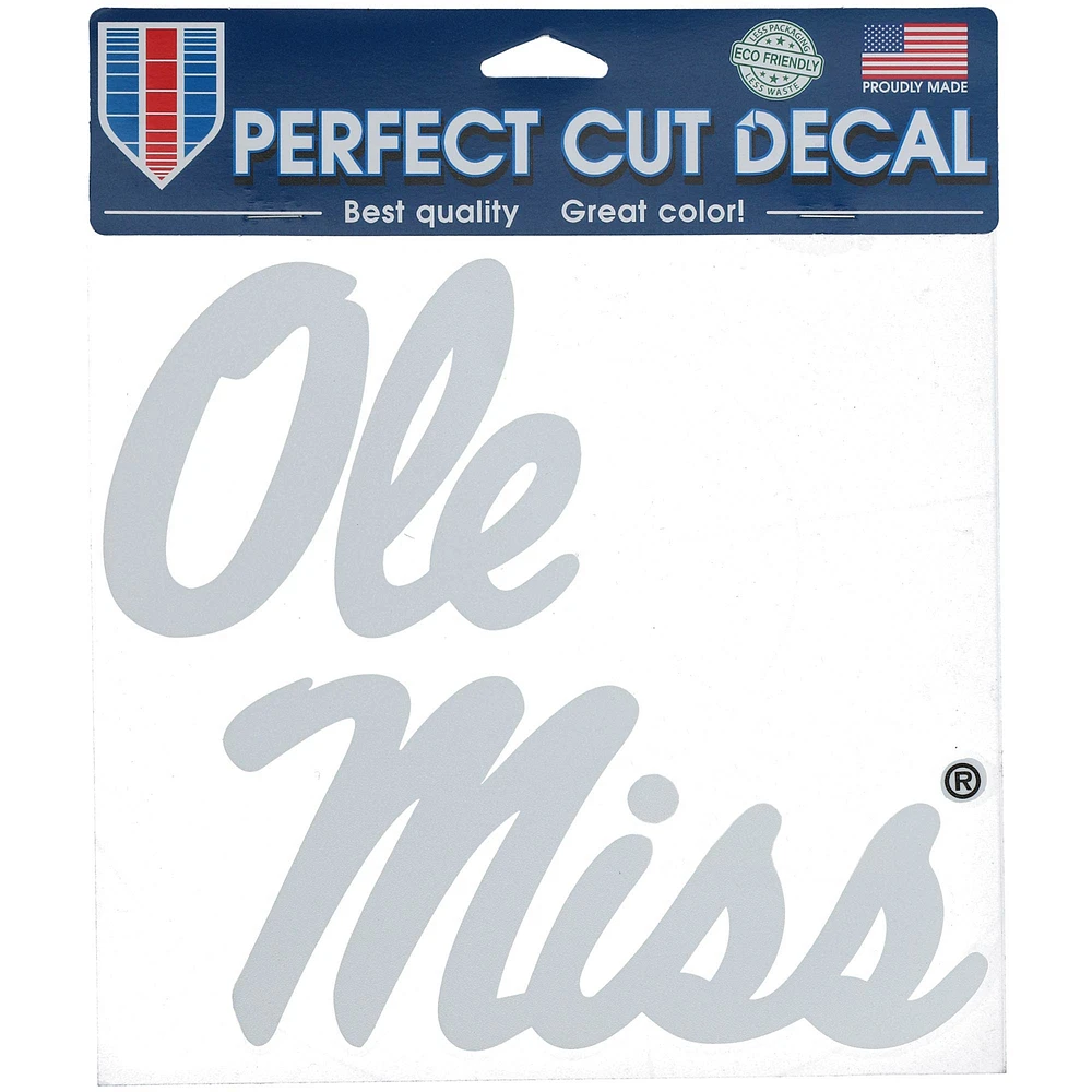 WinCraft Ole Miss Rebels 8'' x 8'' Clear Decal