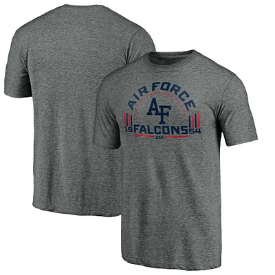 Men's Heathered Gray Air Force Falcons Team Freedom Tri-Blend T-Shirt
