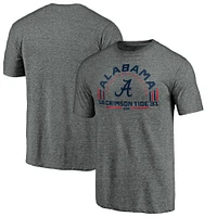 Men's Heathered Gray Alabama Crimson Tide Team Freedom Tri-Blend T-Shirt