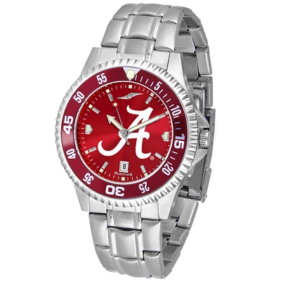 Crimson Alabama Crimson Tide Competitor Steel AnoChrome Color Bezel Watch