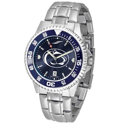 Navy Penn State Nittany Lions Competitor Steel AnoChrome Color Bezel Watch