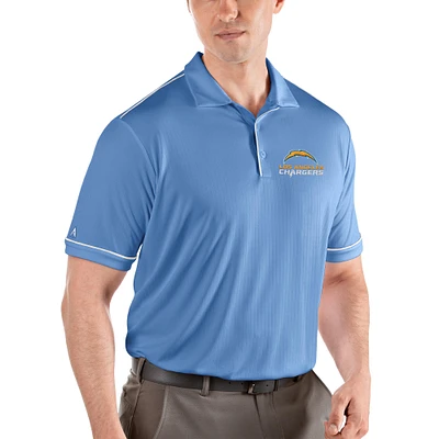 Men's Antigua Powder Blue/White Los Angeles Chargers Salute Polo