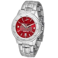 Scarlet Arkansas State Red Wolves Competitor Steel AnoChrome Watch