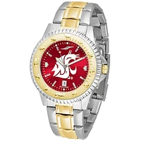 Crimson Washington State Cougars Competitor Two-Tone AnoChrome Watch