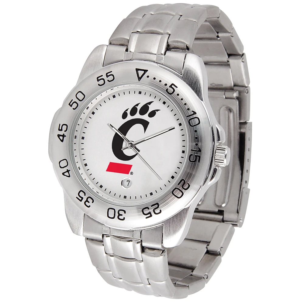 White Cincinnati Bearcats Sport Steel Watch