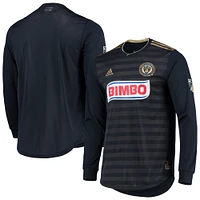 Men's adidas Navy Philadelphia Union 2018 Away Authentic Long Sleeve Jersey